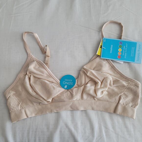 Barely There Bra Womens Medium Nude Wirefree Smart Sizes Seamless Comfort - Picture 1 of 7